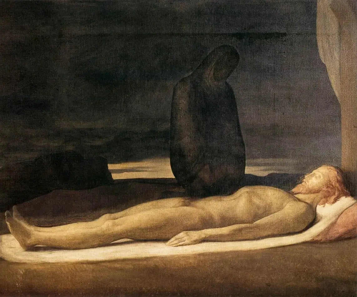 Pietà - Hippolyte Flandrin image 1 copie peinte à la main à l’huile