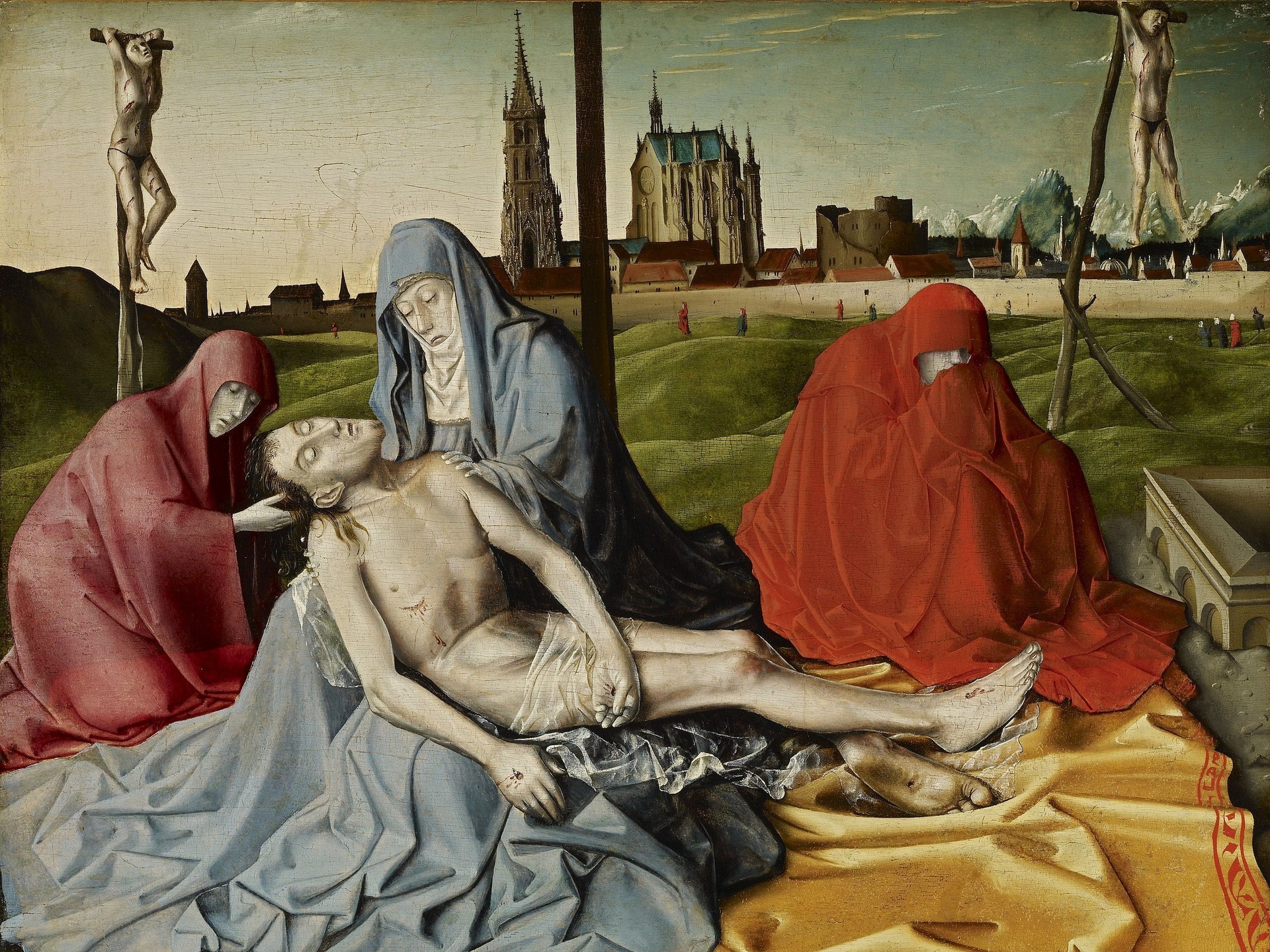 Pietà - Konrad Witz image 1 copie peinte à la main à l’huile