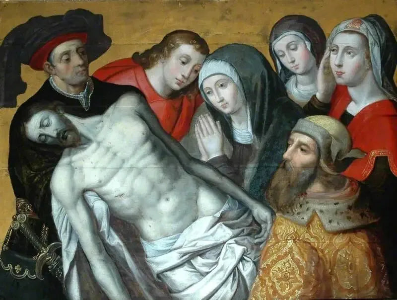 Pietà (La Déploration du Christ) - Hugo van der Goes image 1 reproduction de peinture à l’huile