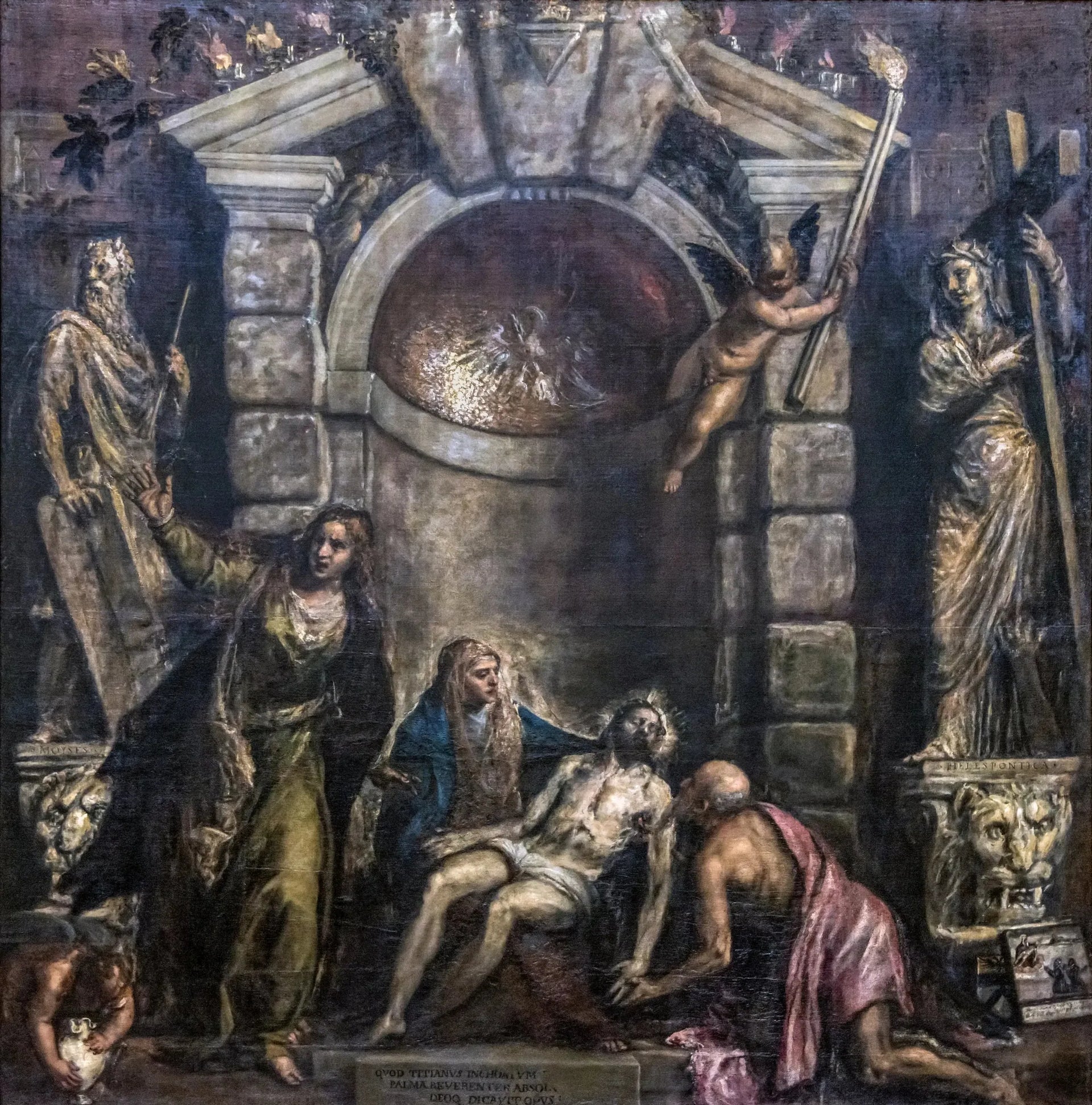 Piété - Titian image 1 reproduction artisanale de tableau
