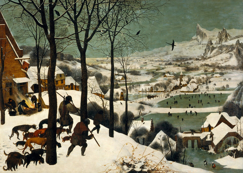 Chasseurs dans la neige, avec corbeaux - Pieter Bruegel l’Ancien