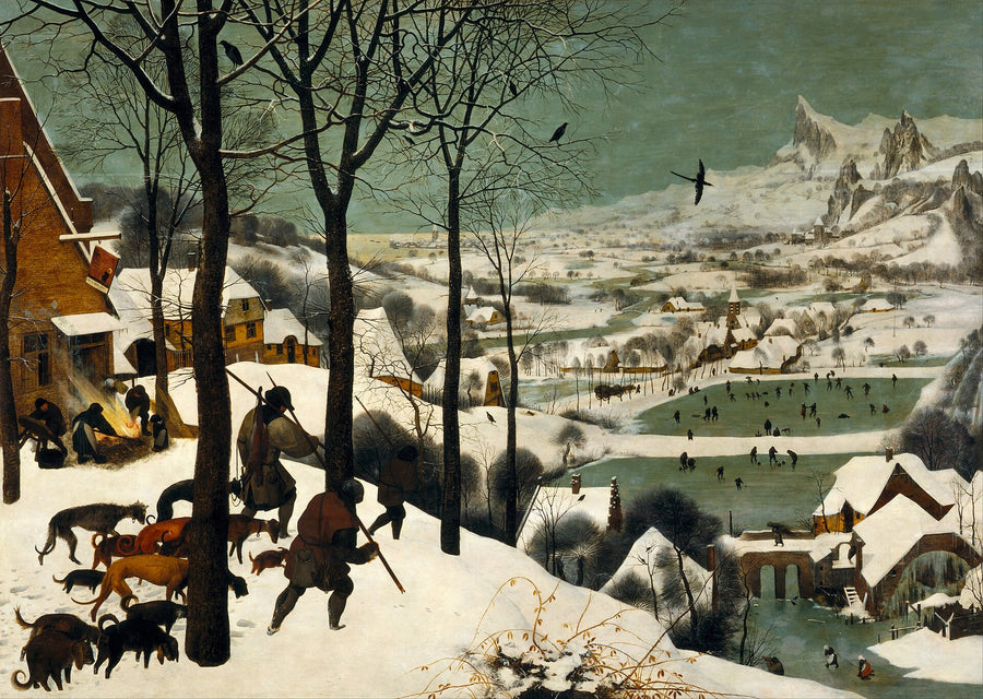 Chasseurs dans la neige, avec corbeaux - Pieter Bruegel l’Ancien