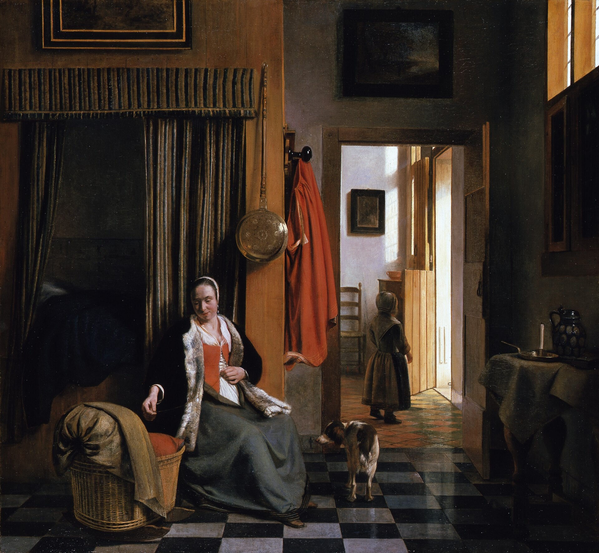 Mère épouillant son enfant - Pieter de Hooch