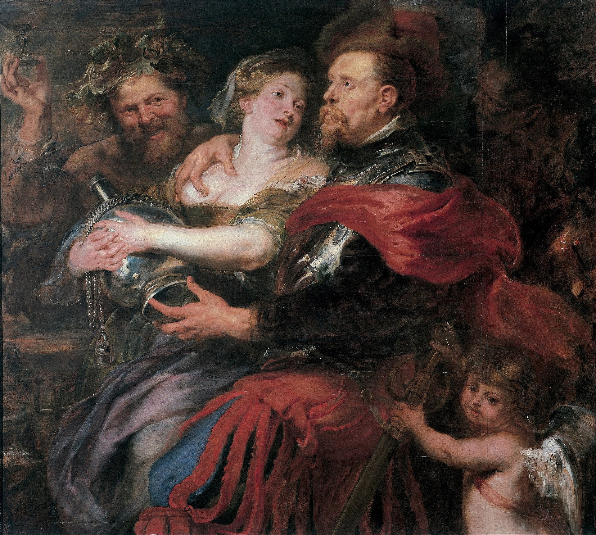 Vénus, Mars et Bacchus - Pierre Paul Rubens