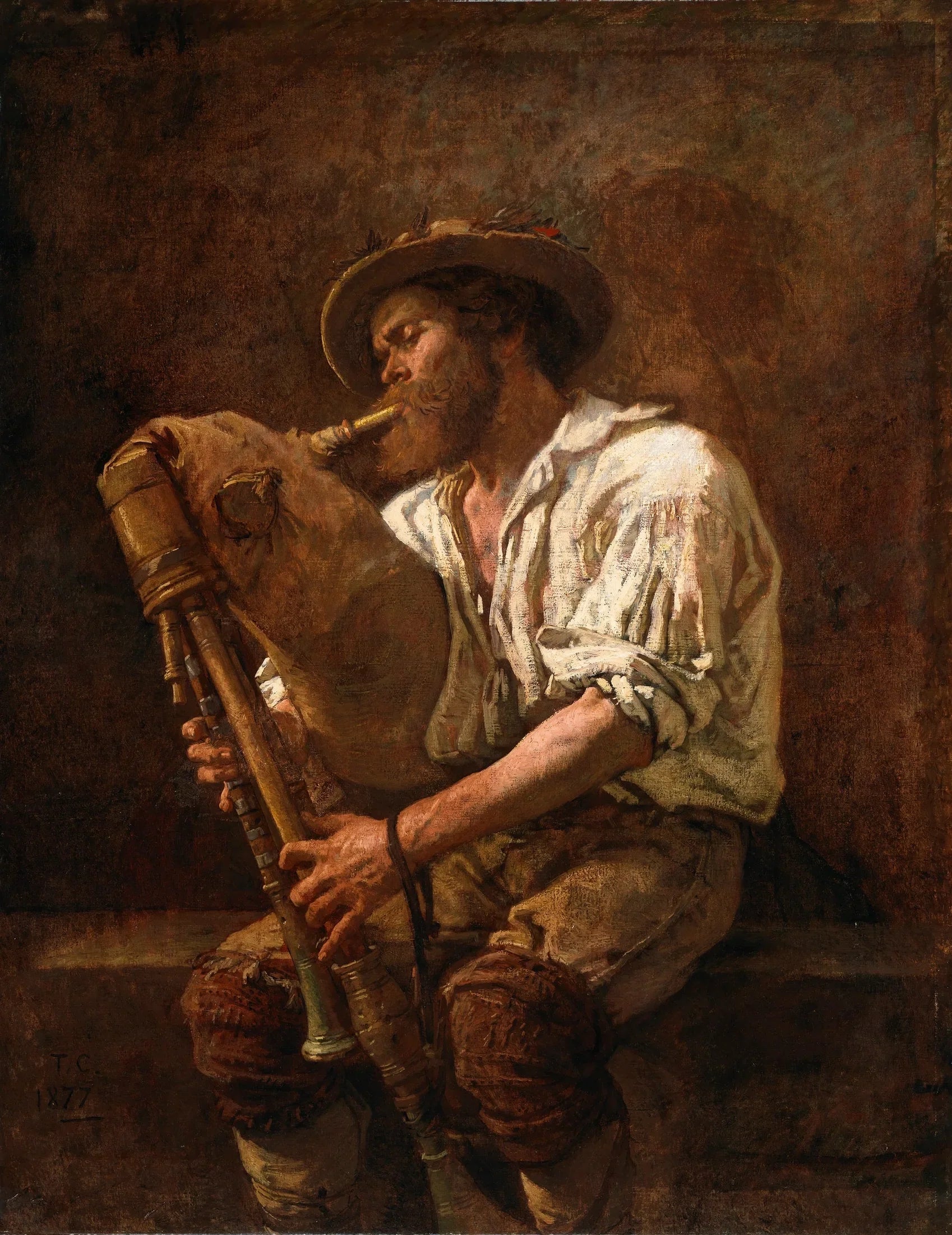 Pifferaro - Thomas Couture image 1 reproduction d’œuvre d’art à l’huile