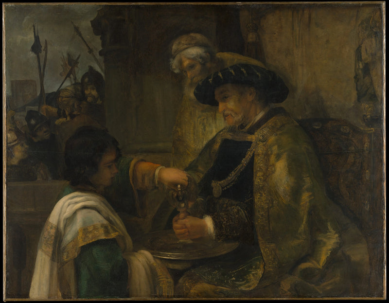 Pilate se lave les mains – style de Rembrandt