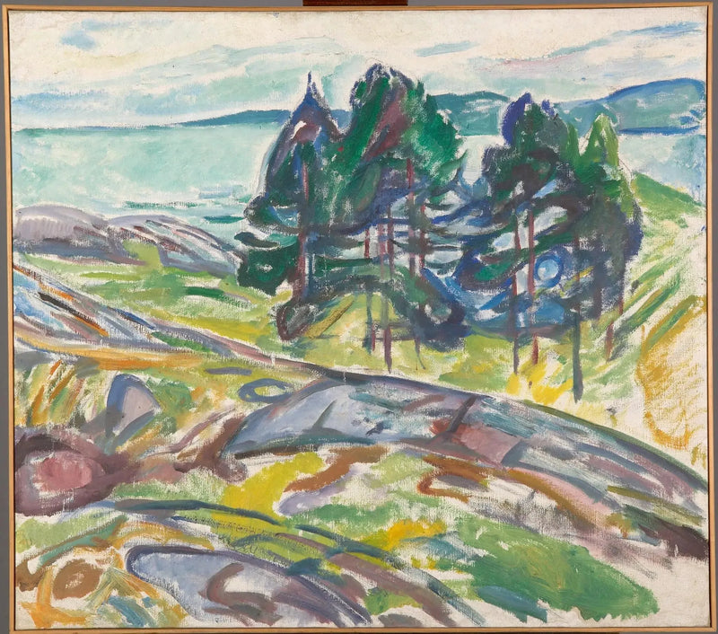 Pins près de la mer - Edvard Munch