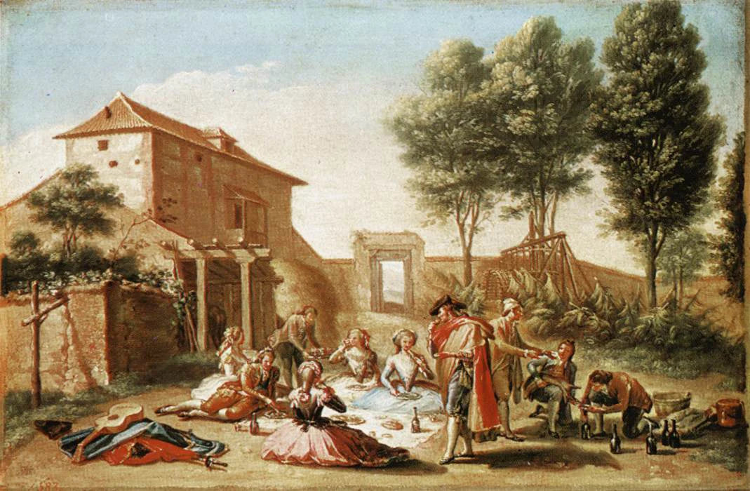 Le pique-nique champêtre - Francisco Bayeu y Subias