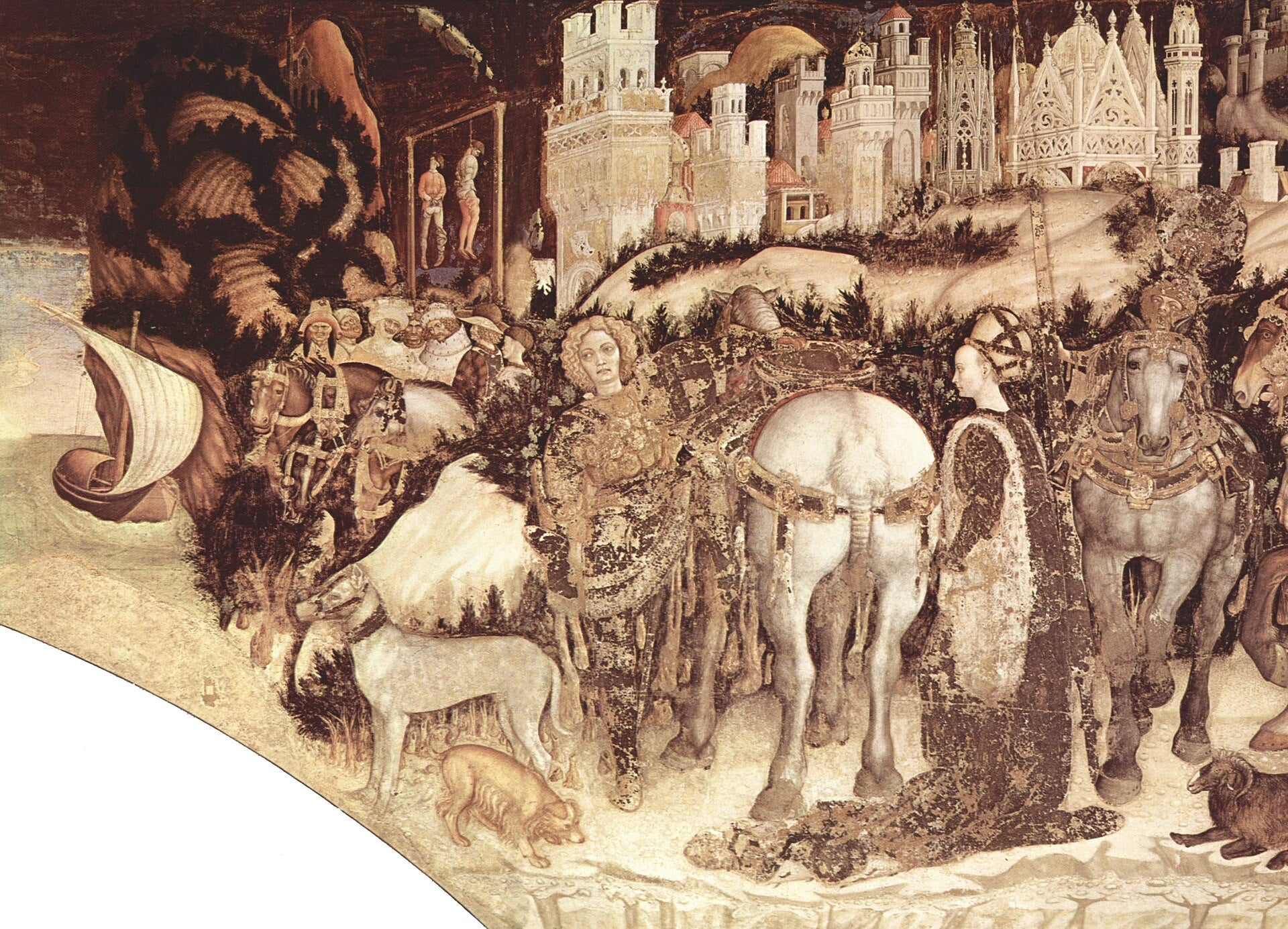 Saint Georges et la princesse - Pisanello