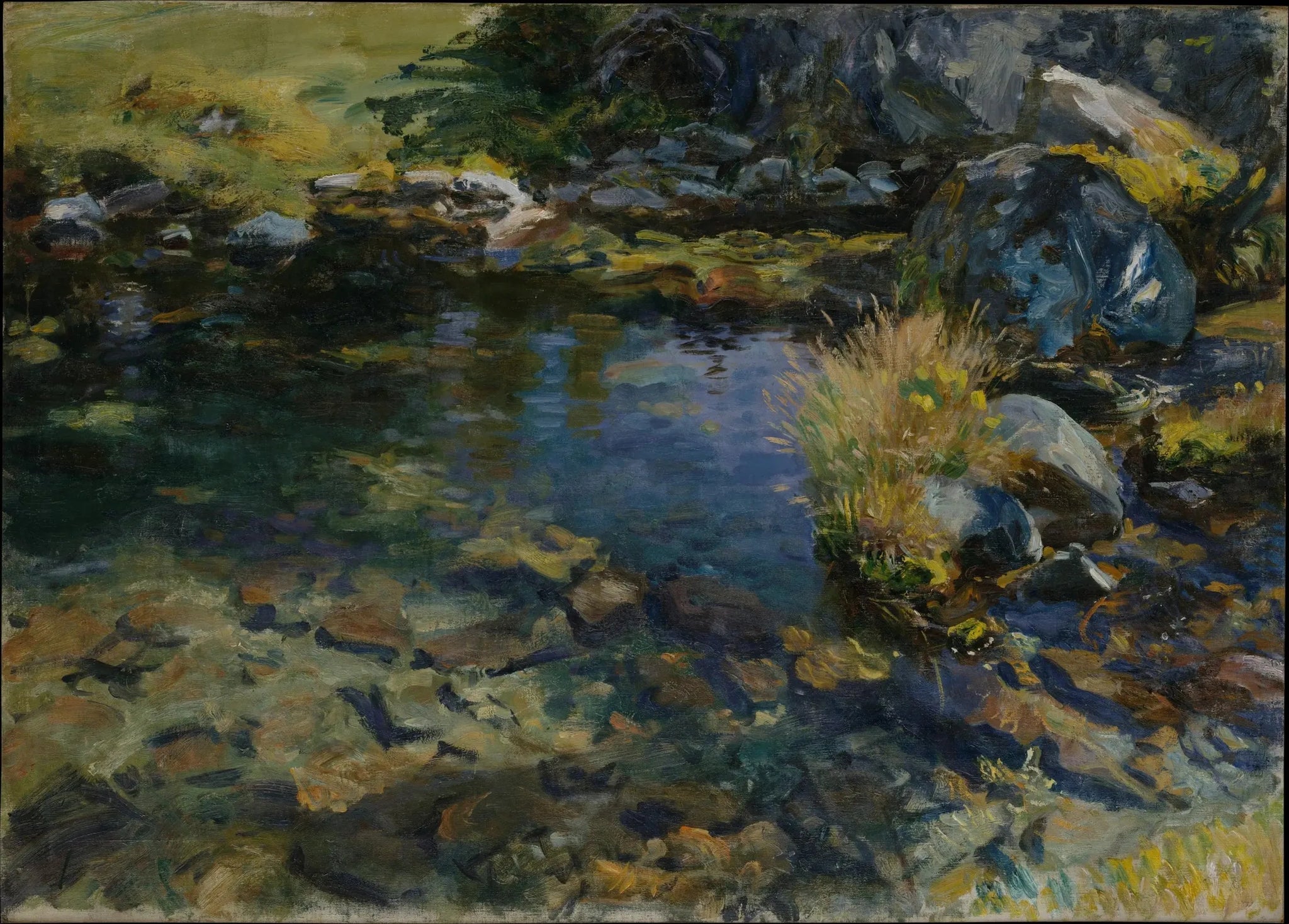 Piscine alpine - John Singer Sargent image 1 reproduction de peinture à l’huile