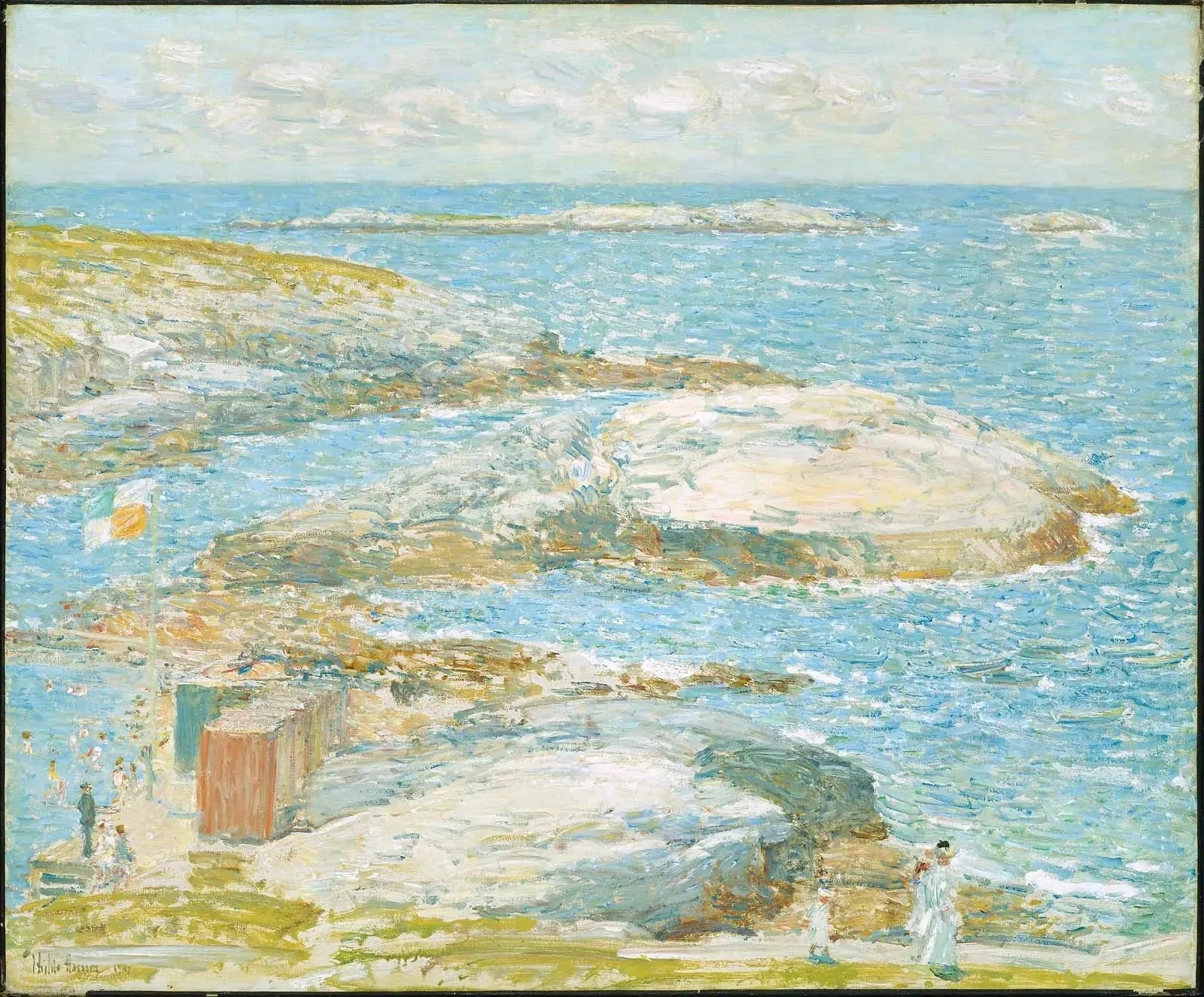 Piscine de baignade, Appledore - Childe Hassam image 1 reproduction réalisée par Alpha Reproduction