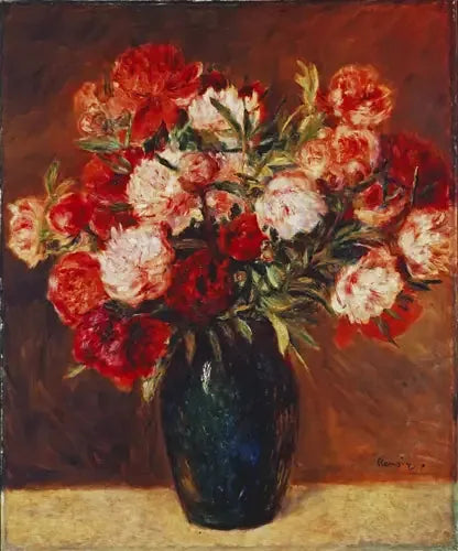 Pivoines - Pierre-Auguste Renoir image 1 reproduction artisanale de tableau