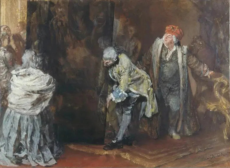 Place au grand Raphaël - Adolph von Menzel image 1 copie de tableau peinte à la main