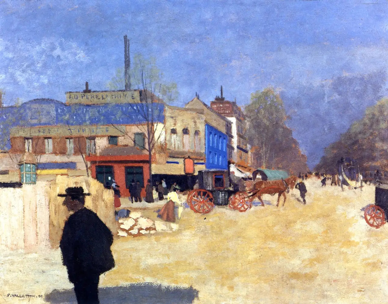 Place Clichy, Paris - Félix Vallotton image 1 tableau peint à l’huile sur toile