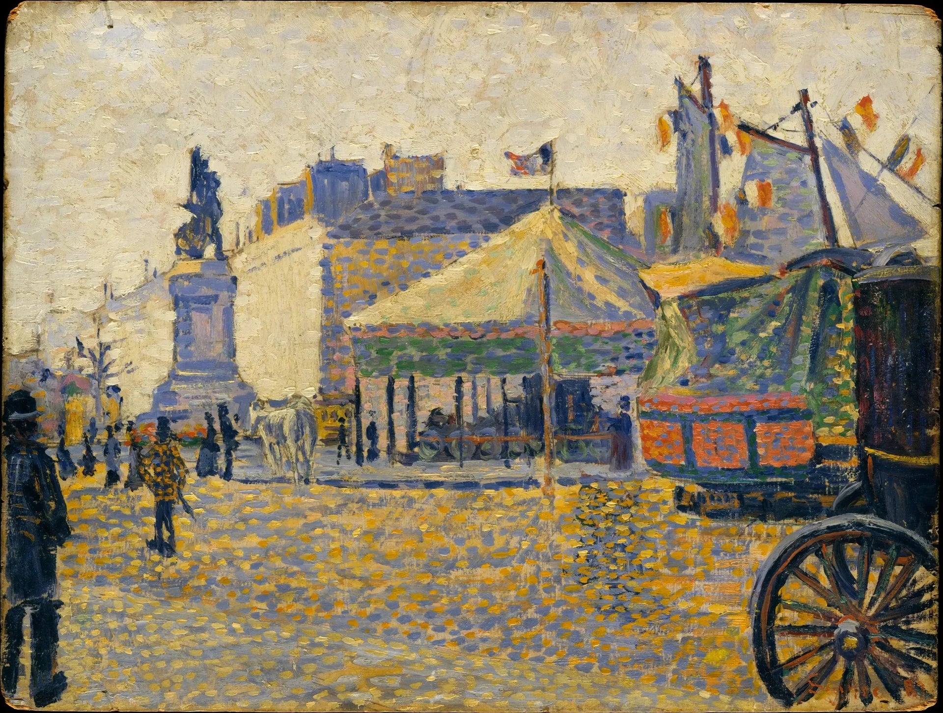 Place de Clichy - Paul Signac image 1 reproduction de peinture à l’huile
