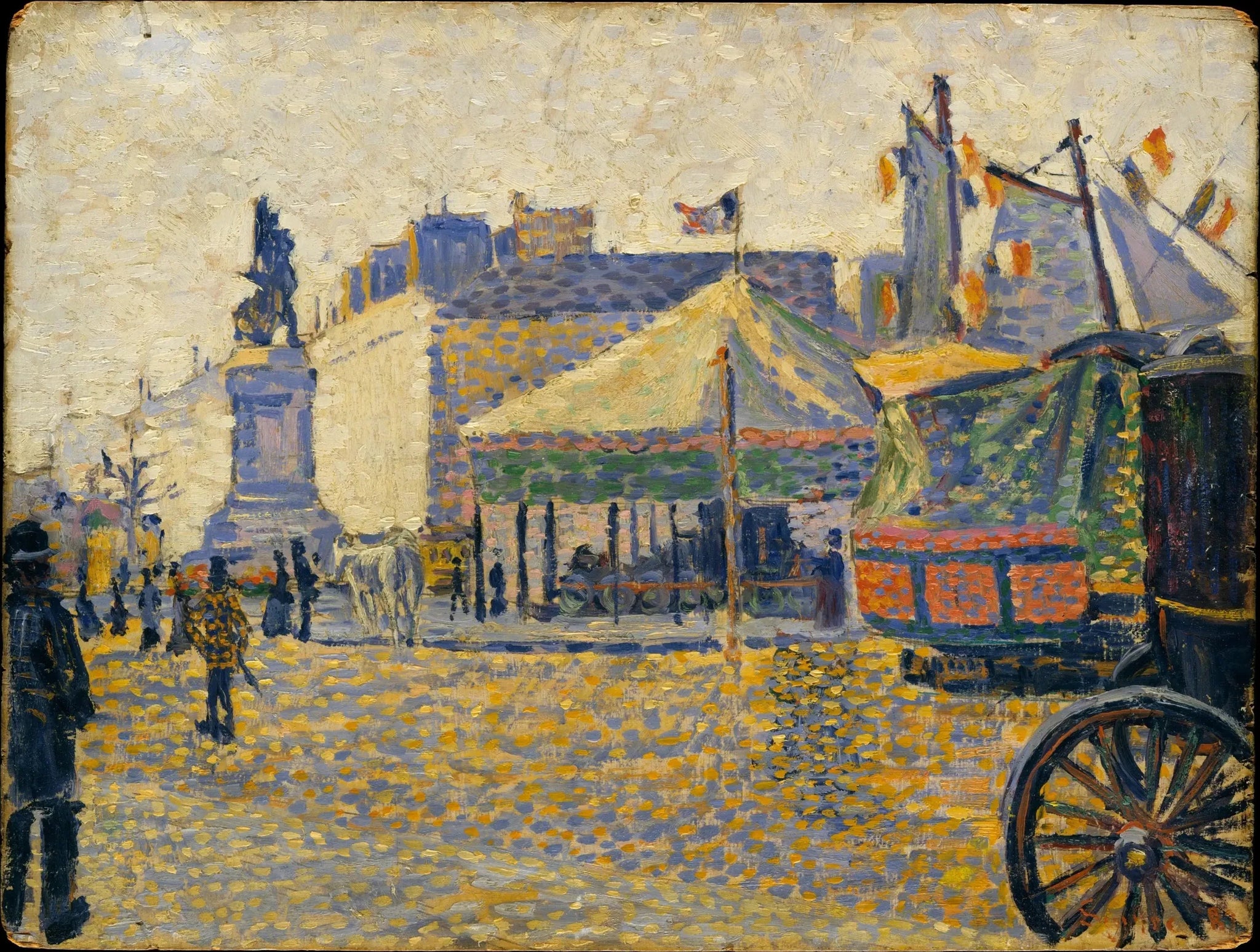 Place de Clichy - Paul Signac image 1 reproduction de peinture à l’huile