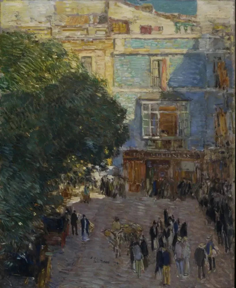 Place de Séville - Childe Hassam image 1 tableau peint à l’huile sur toile
