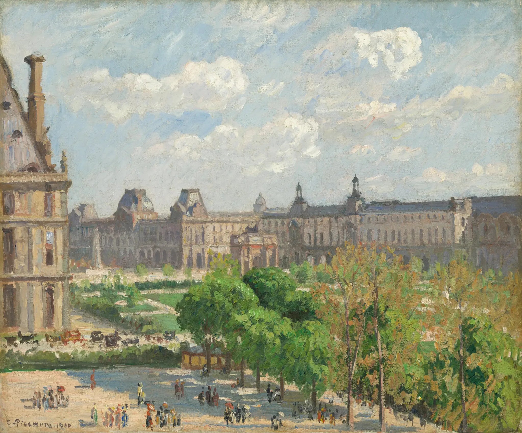 Place du Carrousel, Paris - Camille Pissarro image 1 reproduction réalisée par Alpha Reproduction