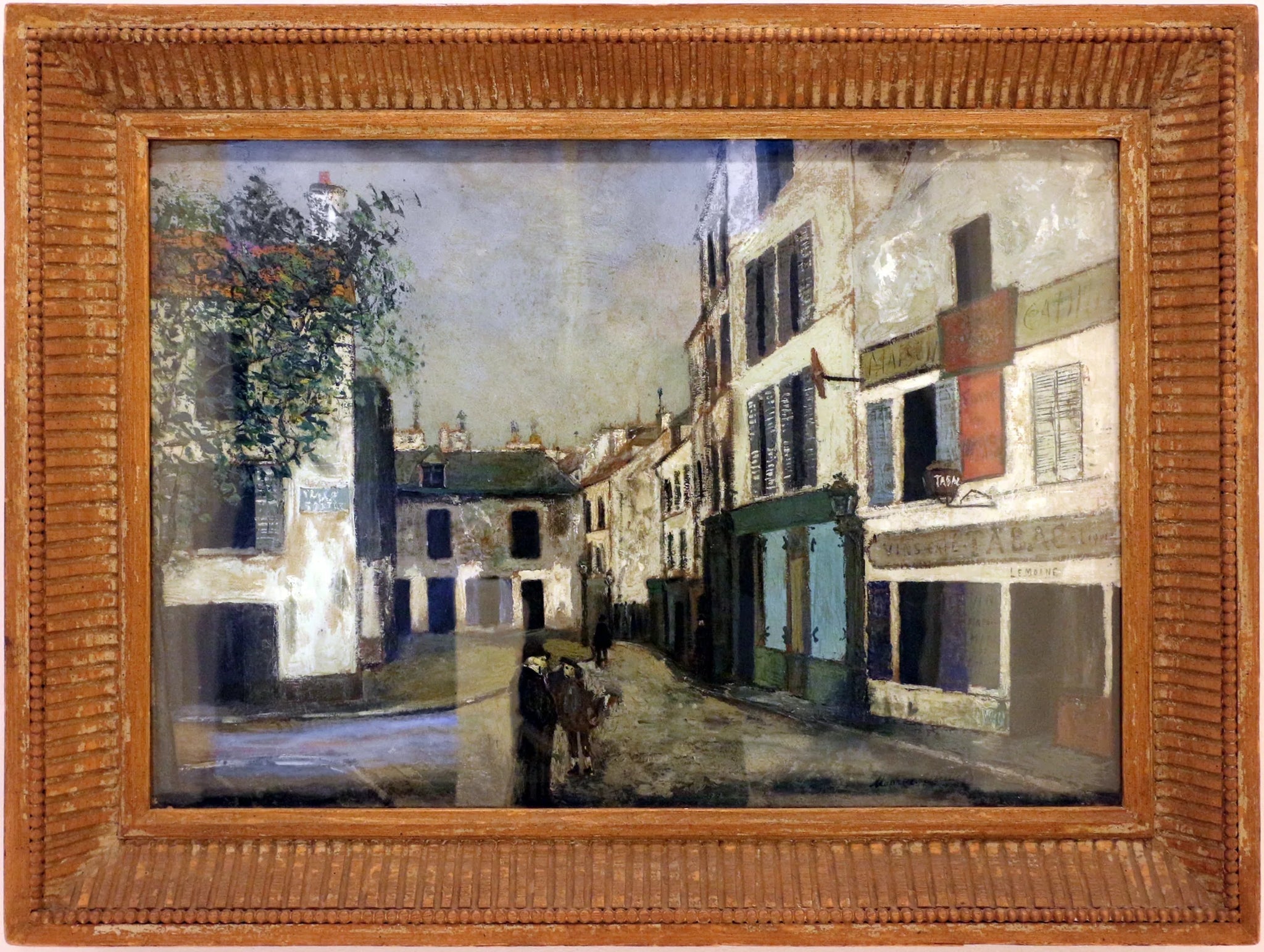 Place du Tertre - Maurice Utrillo image 1 reproduction de peinture à l’huile