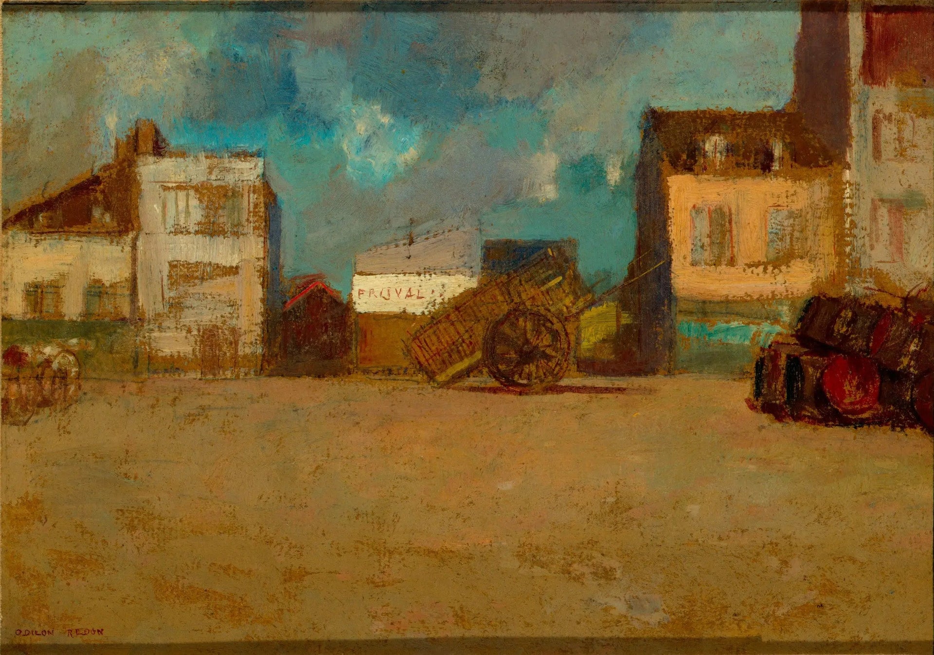 Place du Village, Bretagne - Odilon Redon image 1 tableau peint à l’huile sur toile