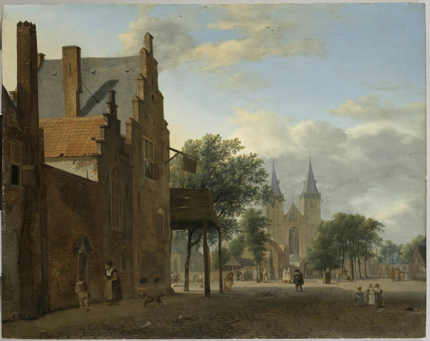 Place et église Saint-Victor à Xanten am Rhein (Allemagne) - Jan van der Heyden