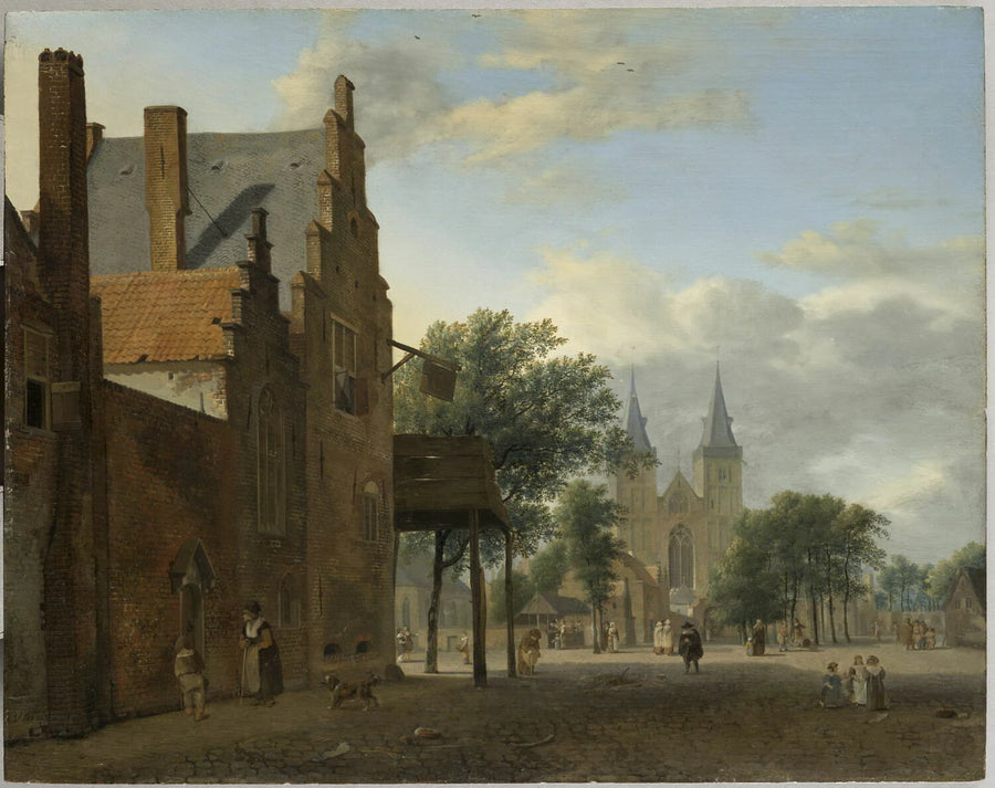 Place et église Saint-Victor à Xanten am Rhein (Allemagne) - Jan van der Heyden
