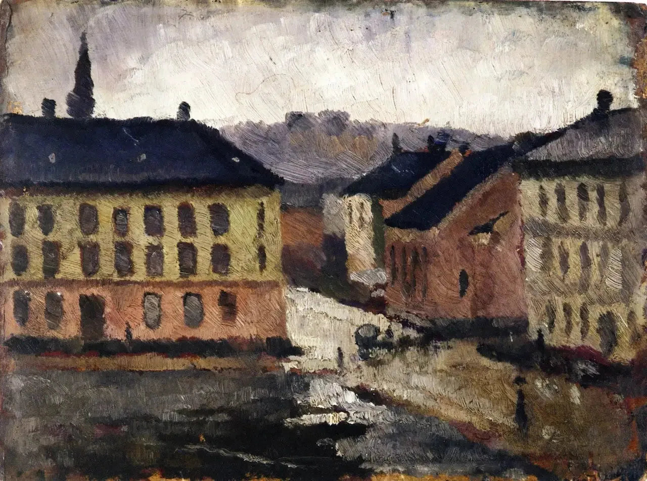 Place Olaf Rye vers le Sud-Est - Edvard Munch image 1 reproduction artisanale de tableau