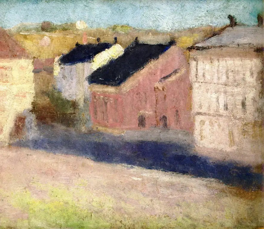 Place Olaf Rye vers le Sud-Est - Edvard Munch image 1 copie de tableau peinte à la main