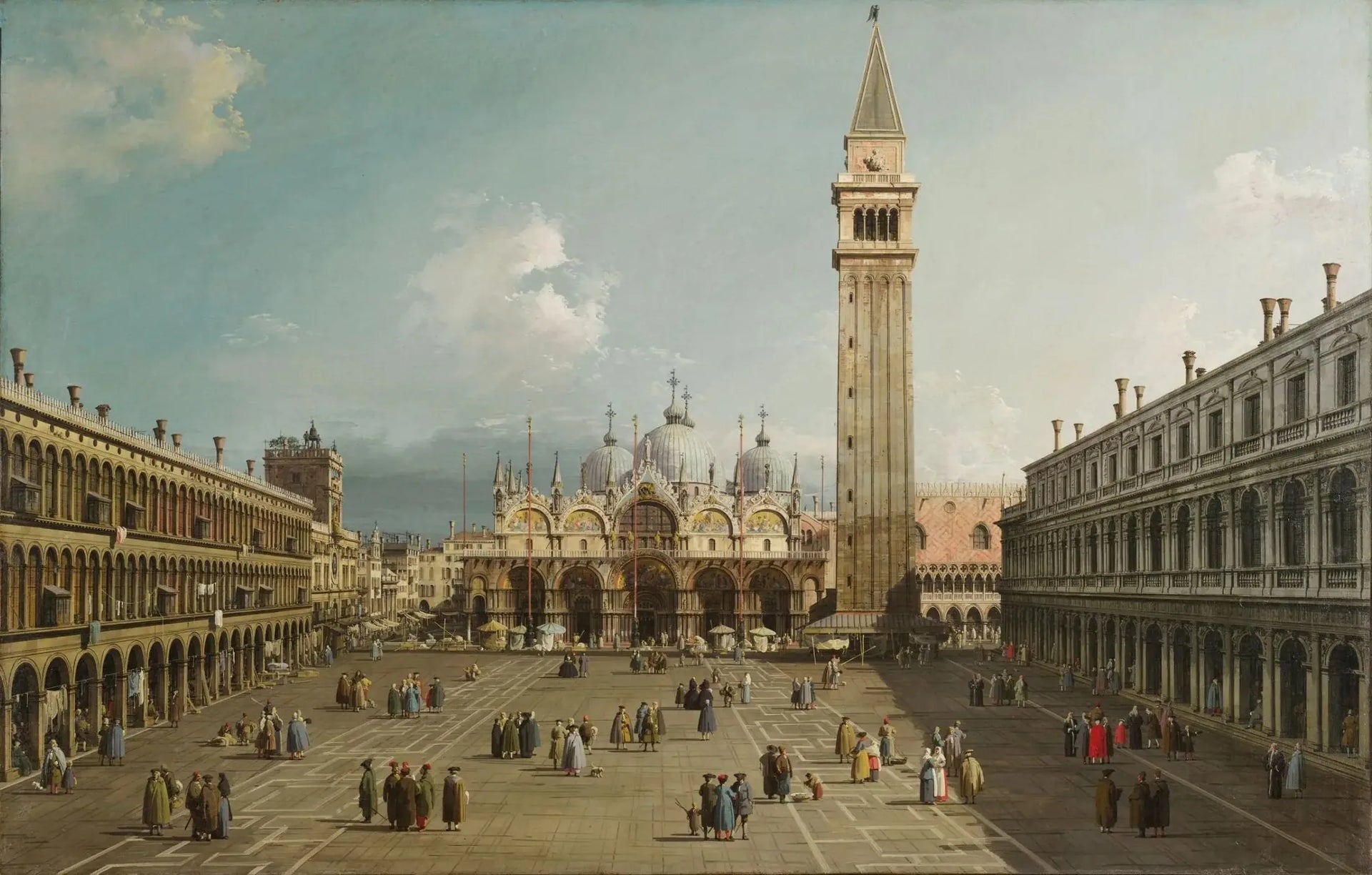 Place Saint-Marc, Venise - Canaletto image 1 reproduction artisanale de tableau