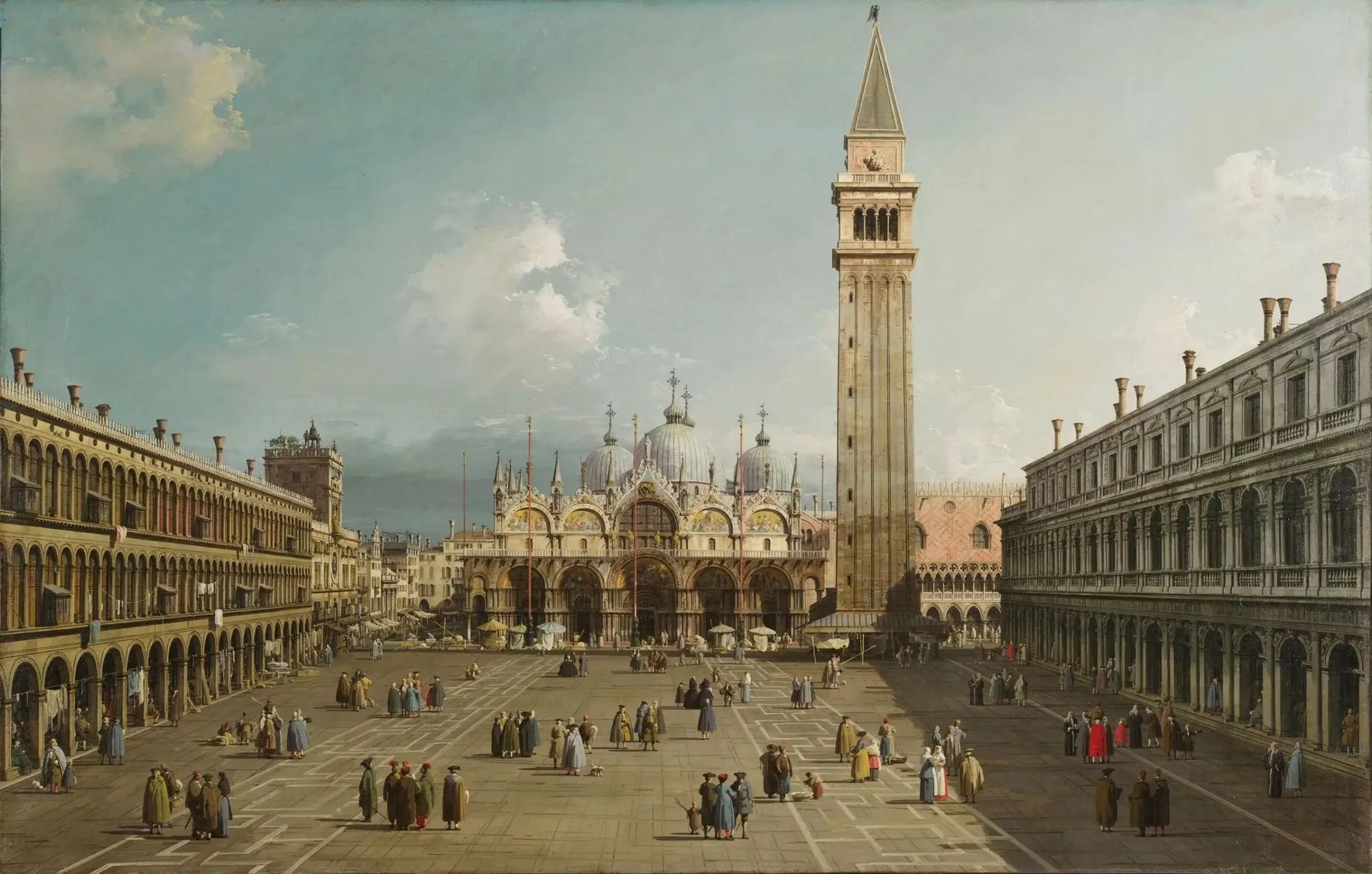 Place Saint-Marc, Venise - Canaletto image 1 reproduction artisanale de tableau