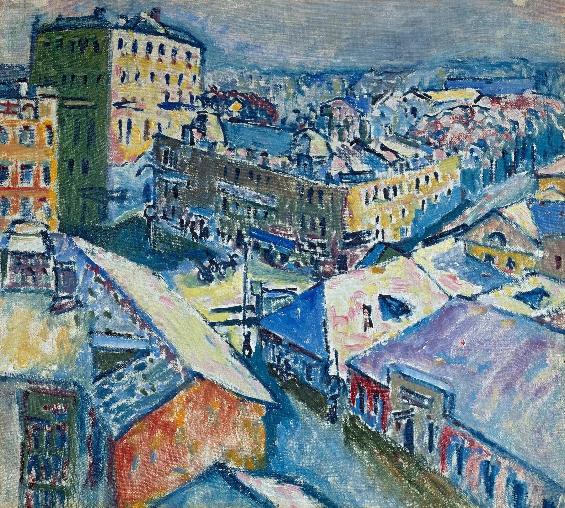 Place Zoubovsky - Vassily Kandinsky image 1 reproduction artisanale de tableau