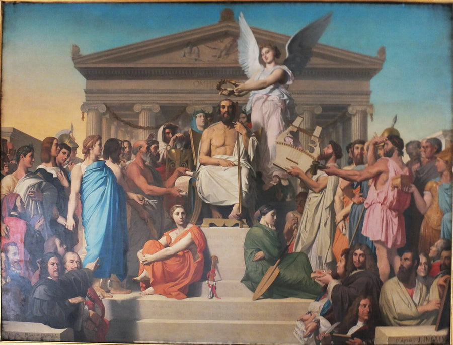 Plafond : Homère déifié, dit aussi L'apothéose d'Homère - Jean-Auguste-Dominique Ingres