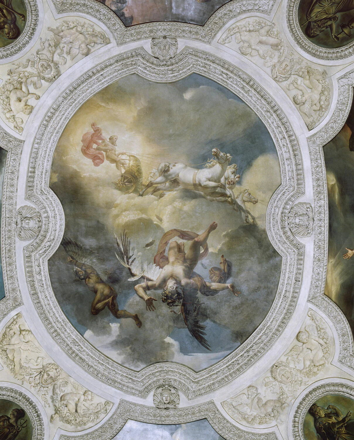 Plafond : Le Soleil. La Chute d'Icare. - Merry-Joseph Blondel