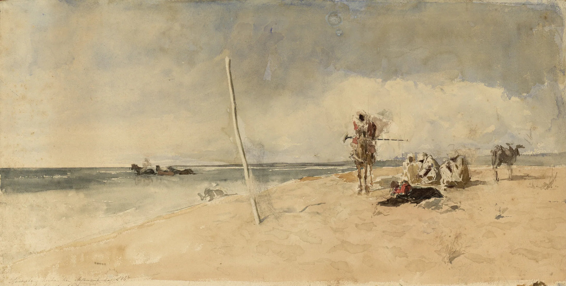 Plage africaine - Mariano Fortuny Marsal image 1 copie de tableau peinte à la main