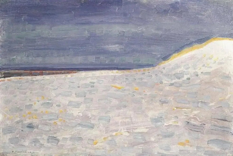 Plage avec une jetée à Domburg - Piet Mondrian