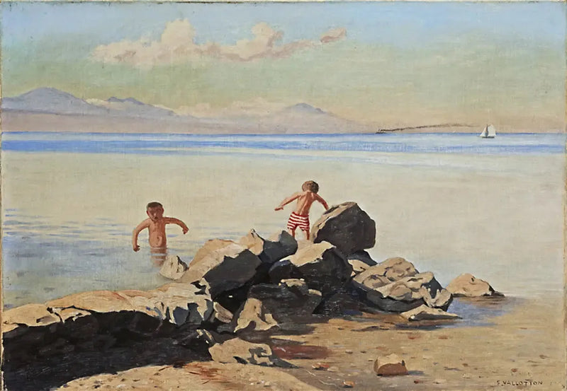 Plage de Bellerive à Ouchy - Félix Vallotton