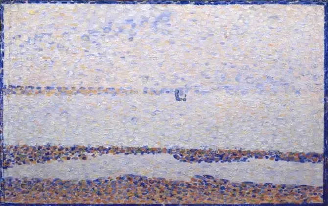 Plage de Gravelines - Georges Seurat image 1 copie de tableau peinte à la main