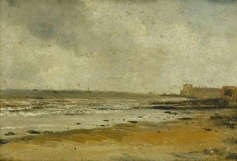 Plage de Harwich, Essex - John Constable image 1 copie peinte à la main à l’huile