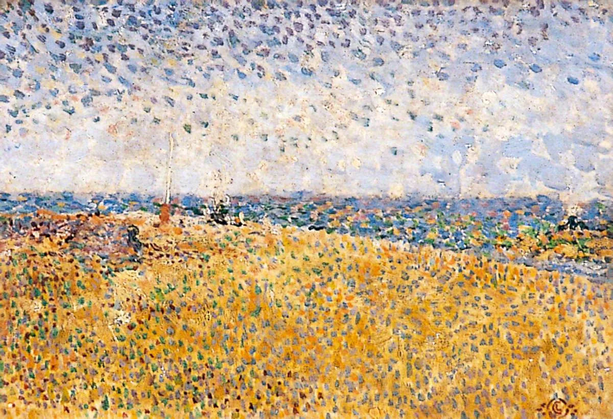 Plage de Heyst - Georges Lemmen image 1 reproduction artisanale de tableau