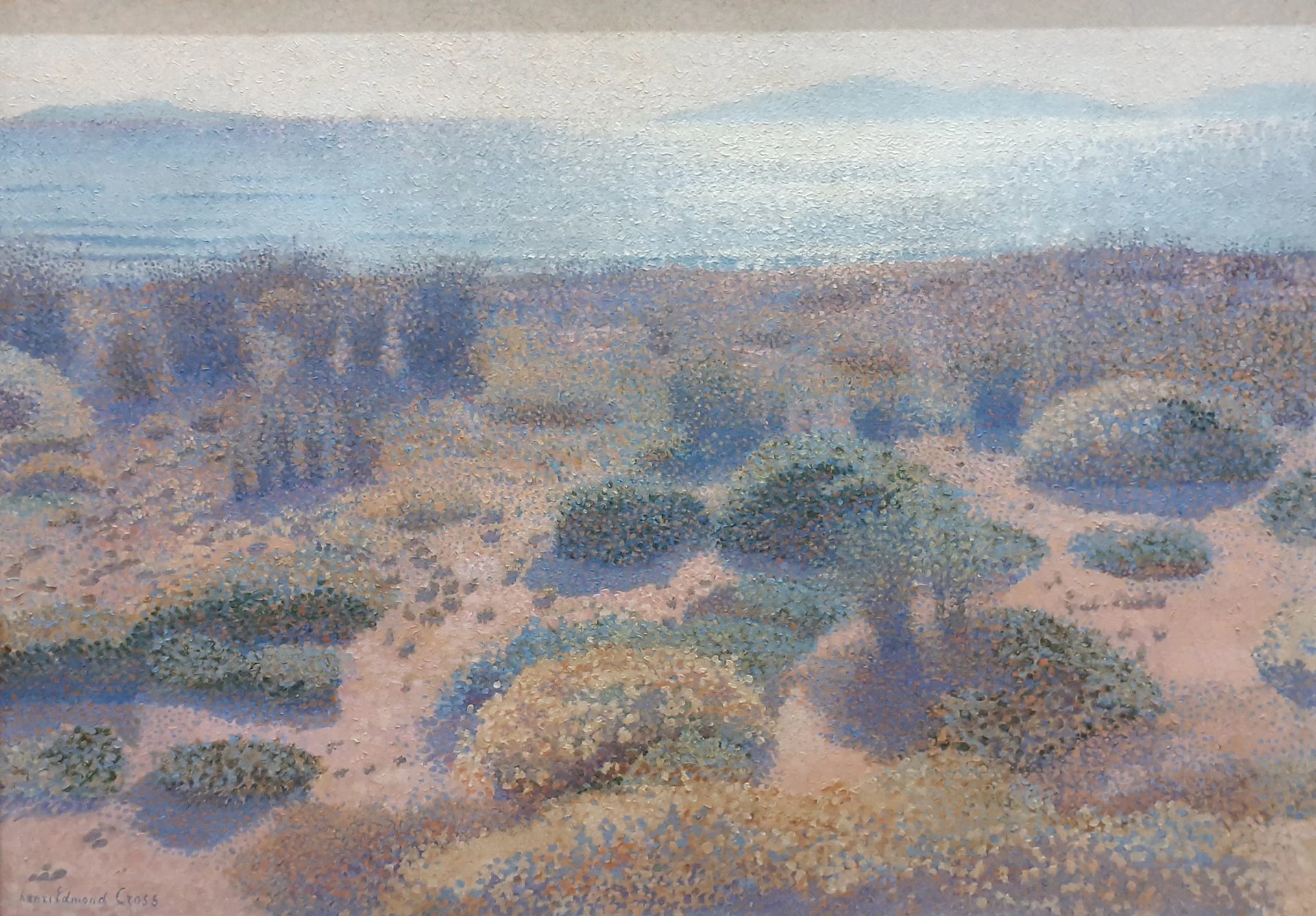 Plage de la Vignasse, les Îles d'Or - Henri-Edmond Cross image 1 copie de tableau peinte à la main