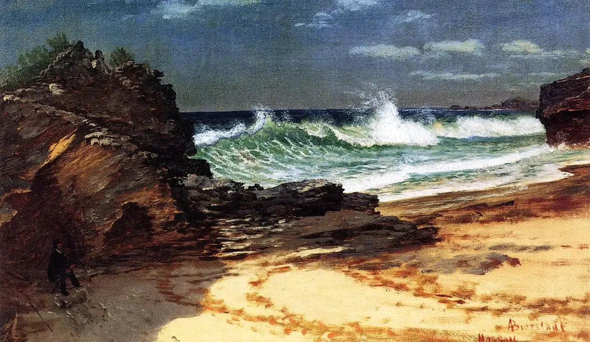 Plage de Nassau - Albert Bierstadt image 1 reproduction réalisée par Alpha Reproduction