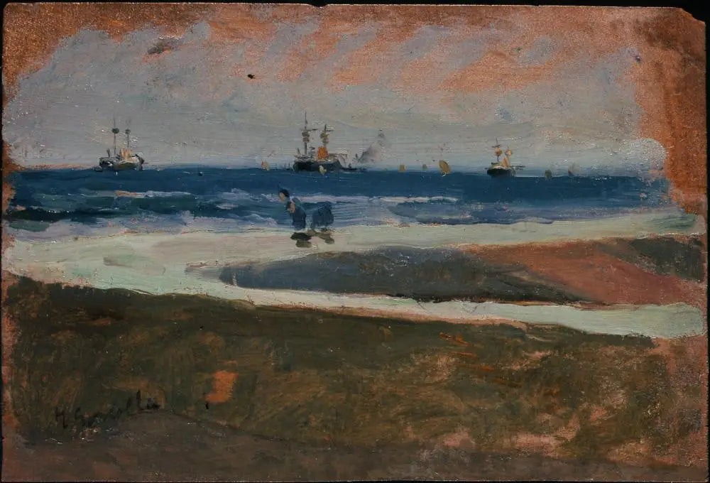 Plage de Valence - Joaquín Sorolla image 1 reproduction artisanale de tableau