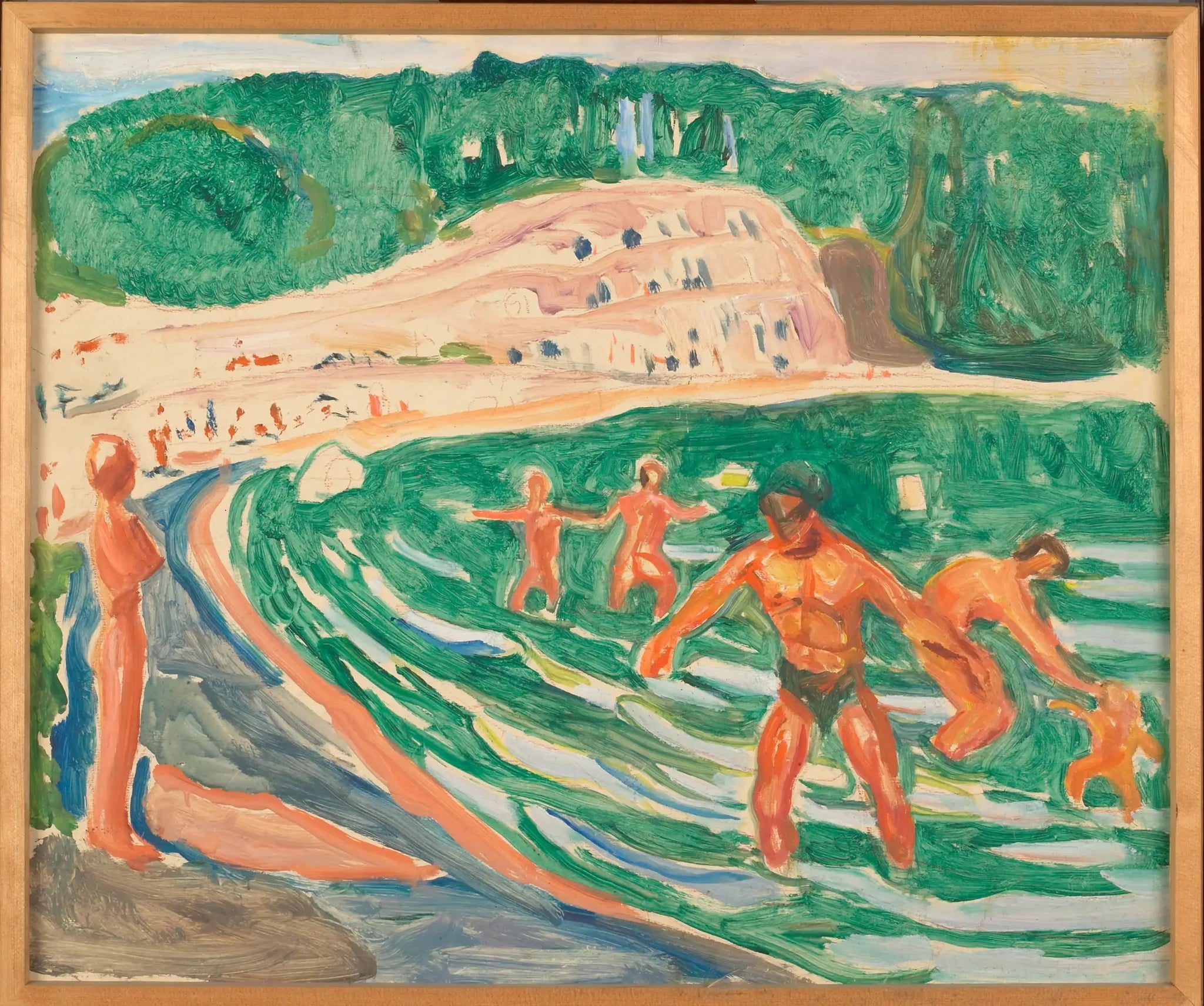 Plage - Edvard Munch image 1 copie peinte à la main à l’huile