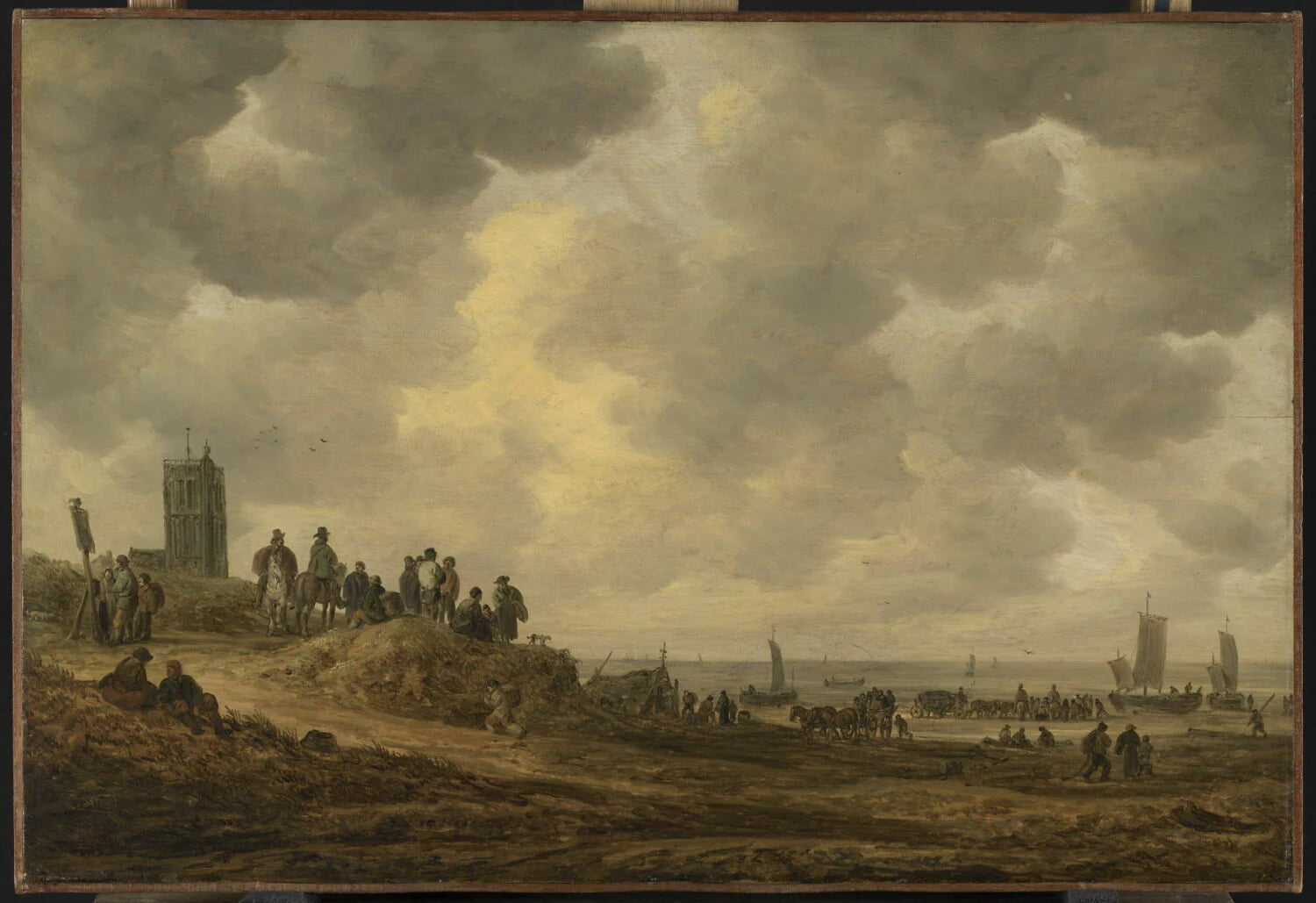 Plage près d'Egmond (Pays-Bas) - Jan van Goyen