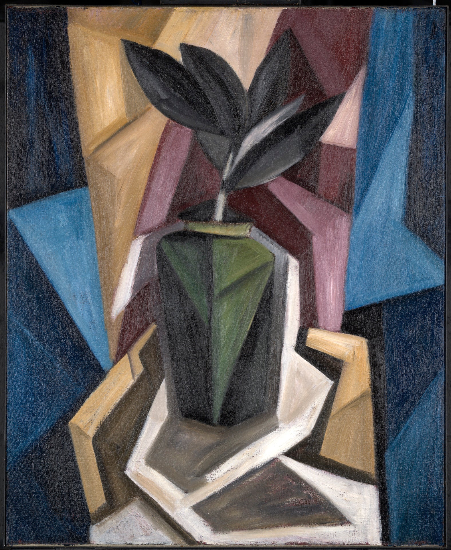 Plante d'hévéa - Marsden Hartley image 1 copie peinte à la main à l’huile