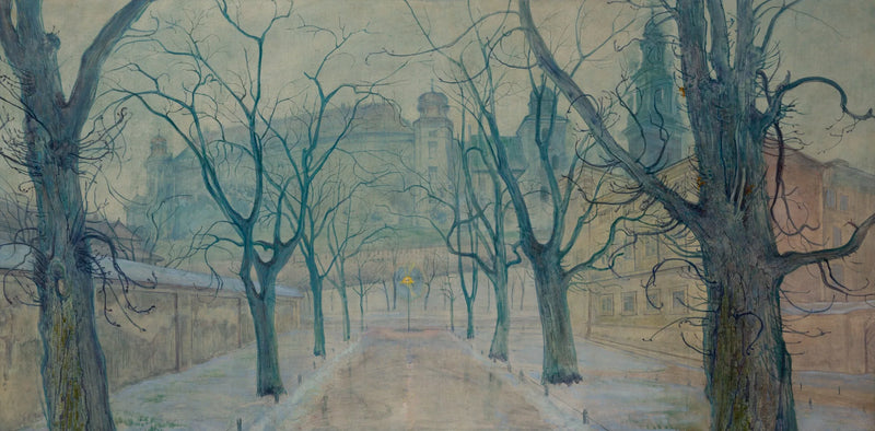 Planty Park with a view of Wawel Castle - Stanisław Wyspiański