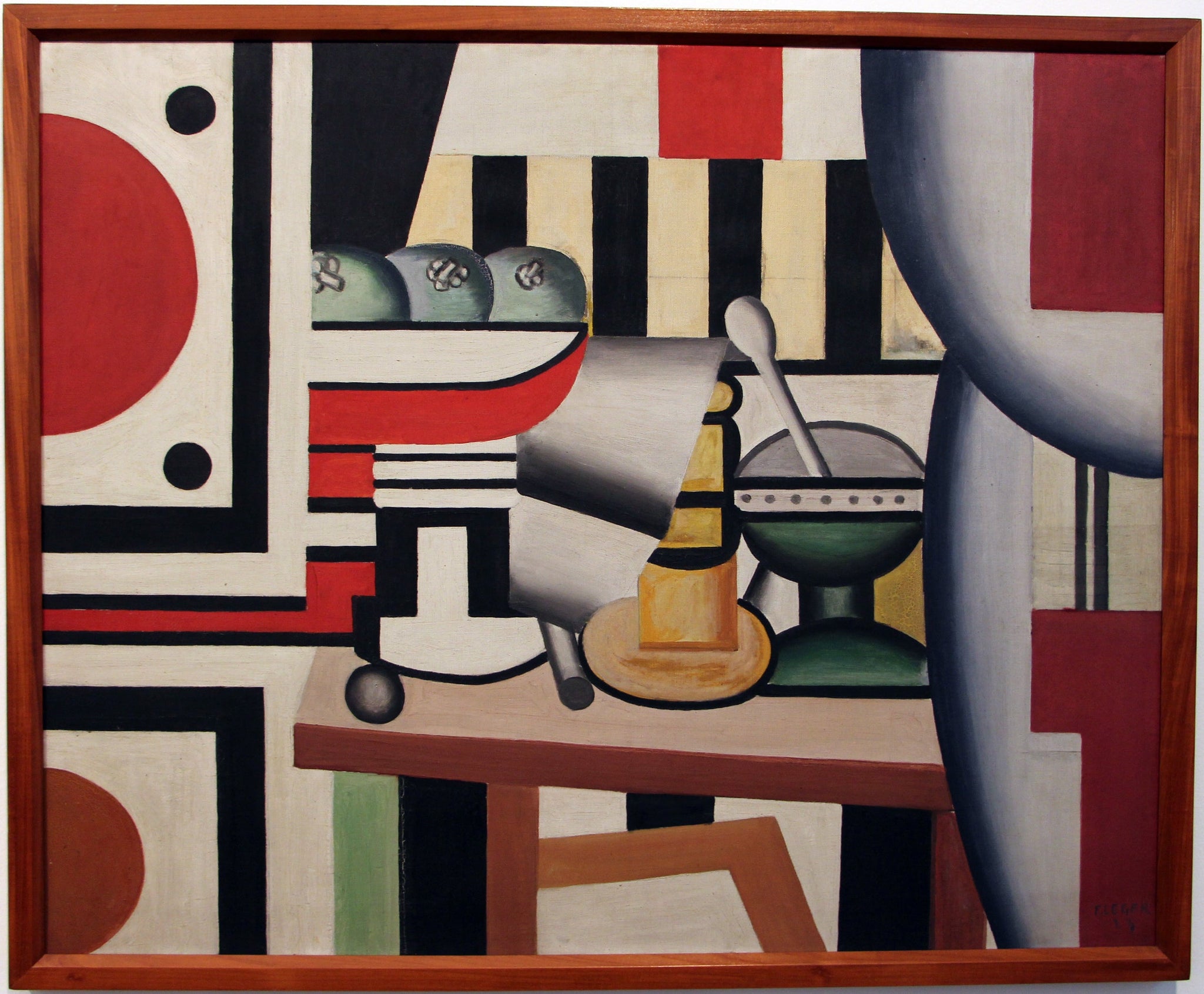 Plat avec des poires - Fernand Léger image 1 reproduction de peinture à l’huile