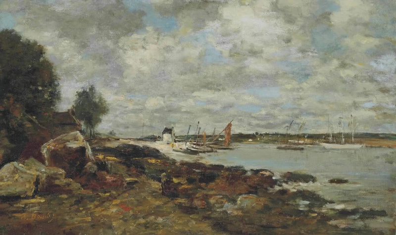 Plougastel, le rivage au bord de la baie - Eugène Boudin