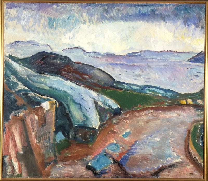 Pluie sur le côté - Edvard Munch