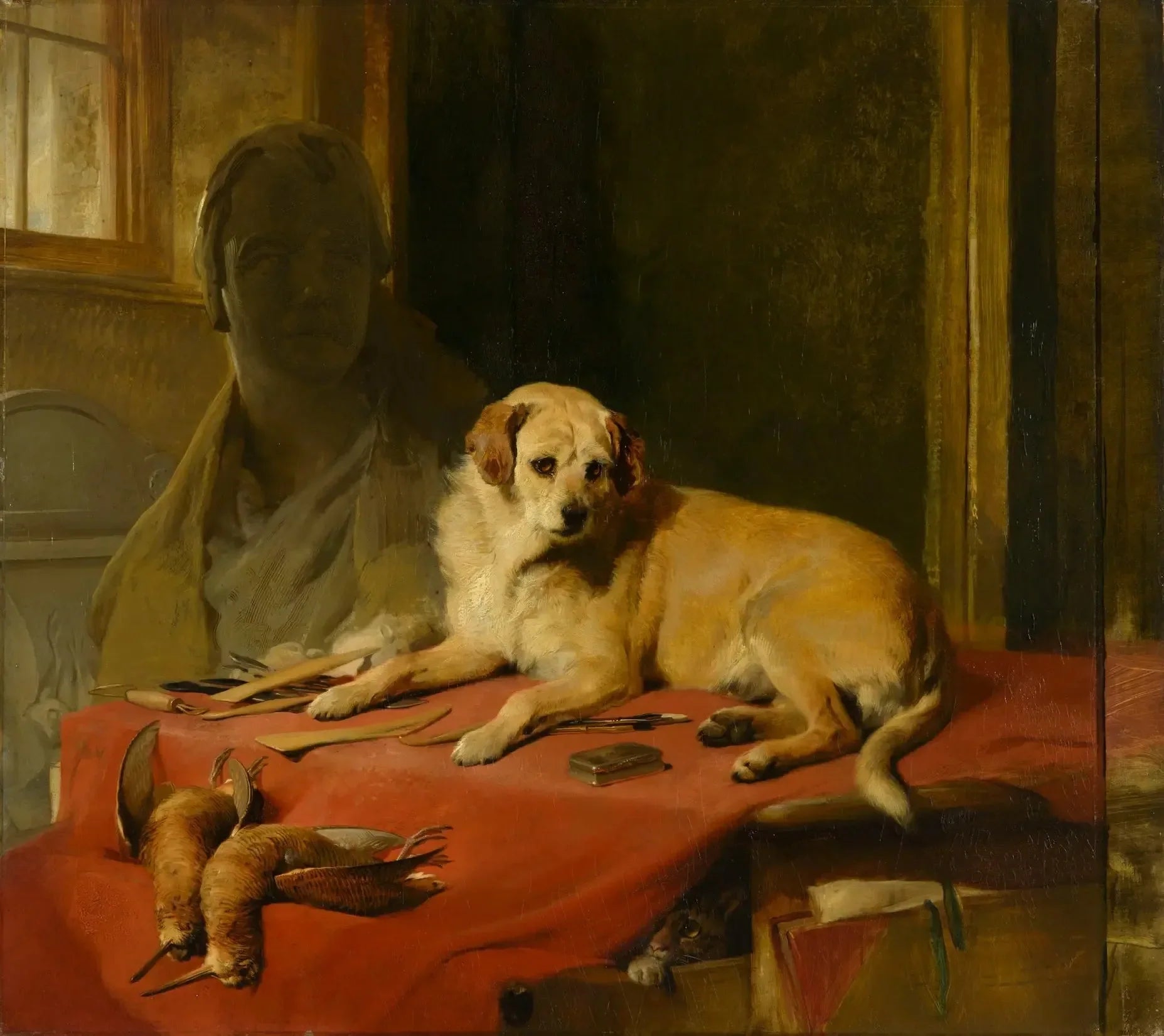 Plume, pinceau et ciseau : l'atelier de Sir Francis Chantrey - Edwin Henry Landseer image 1 reproduction artisanale de tableau